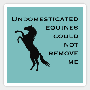 Undomesticated Equines Magnet